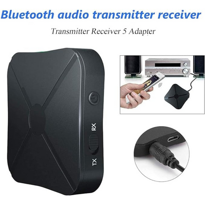 Car Adapter RCA AUX-in Audio Transmitter & Receiver HIFI 2in1 Wireless Bluetooth