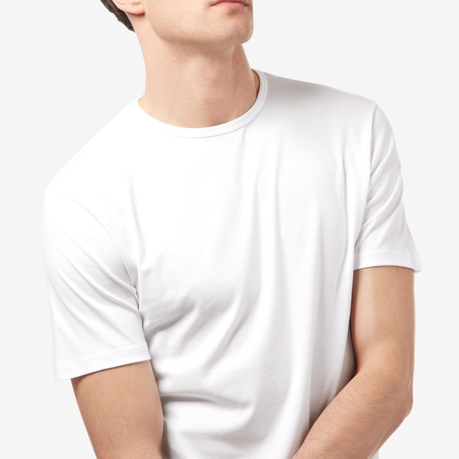 Basic Tee White Premium Men's Plain Blank T-shirt  XLarge Size