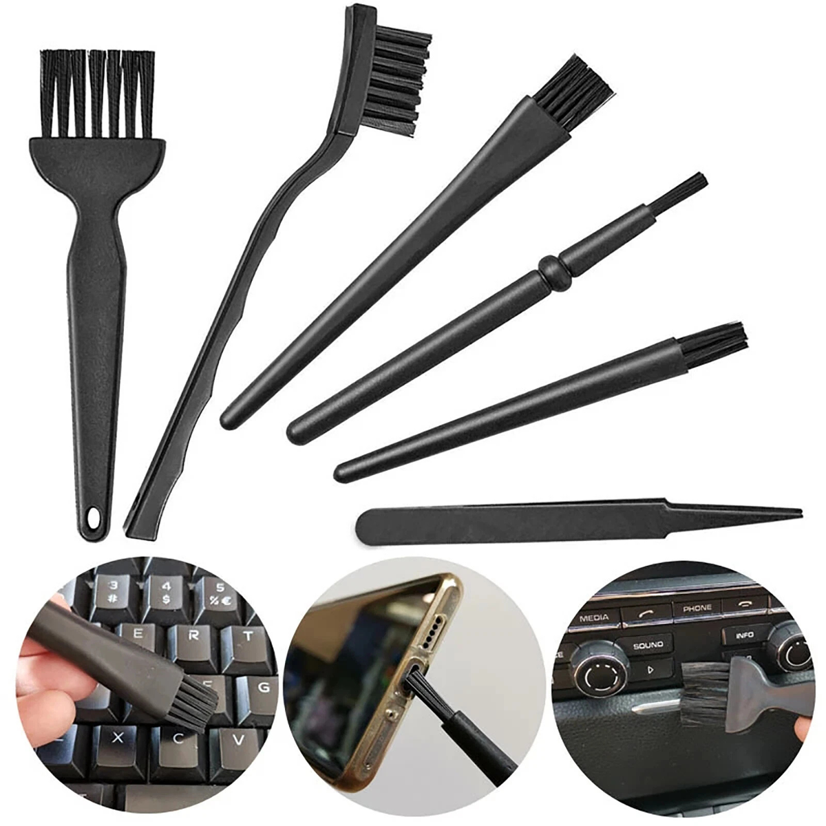 Anti-Static Keyboard Cleaning Kit 6PCS Electronics Screen Dust Removal