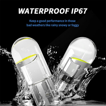 Waterproof Bright Interior LED Light Bulb T10 194 168 W5W COB 10X White