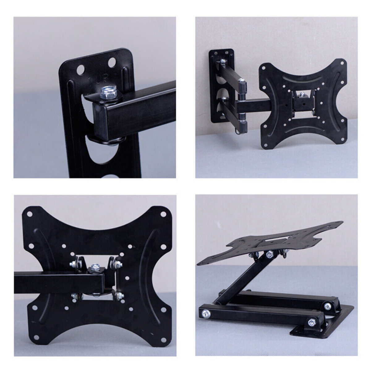 TV Wall Mount Full Motion Bracket Swivel Tilt 32 37 40 42 50 52 55 Inch LED LCD