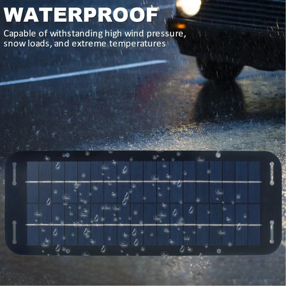 Solar 60W Panel Trickle Charger Maintains 12V Battery Power With Steadyflow