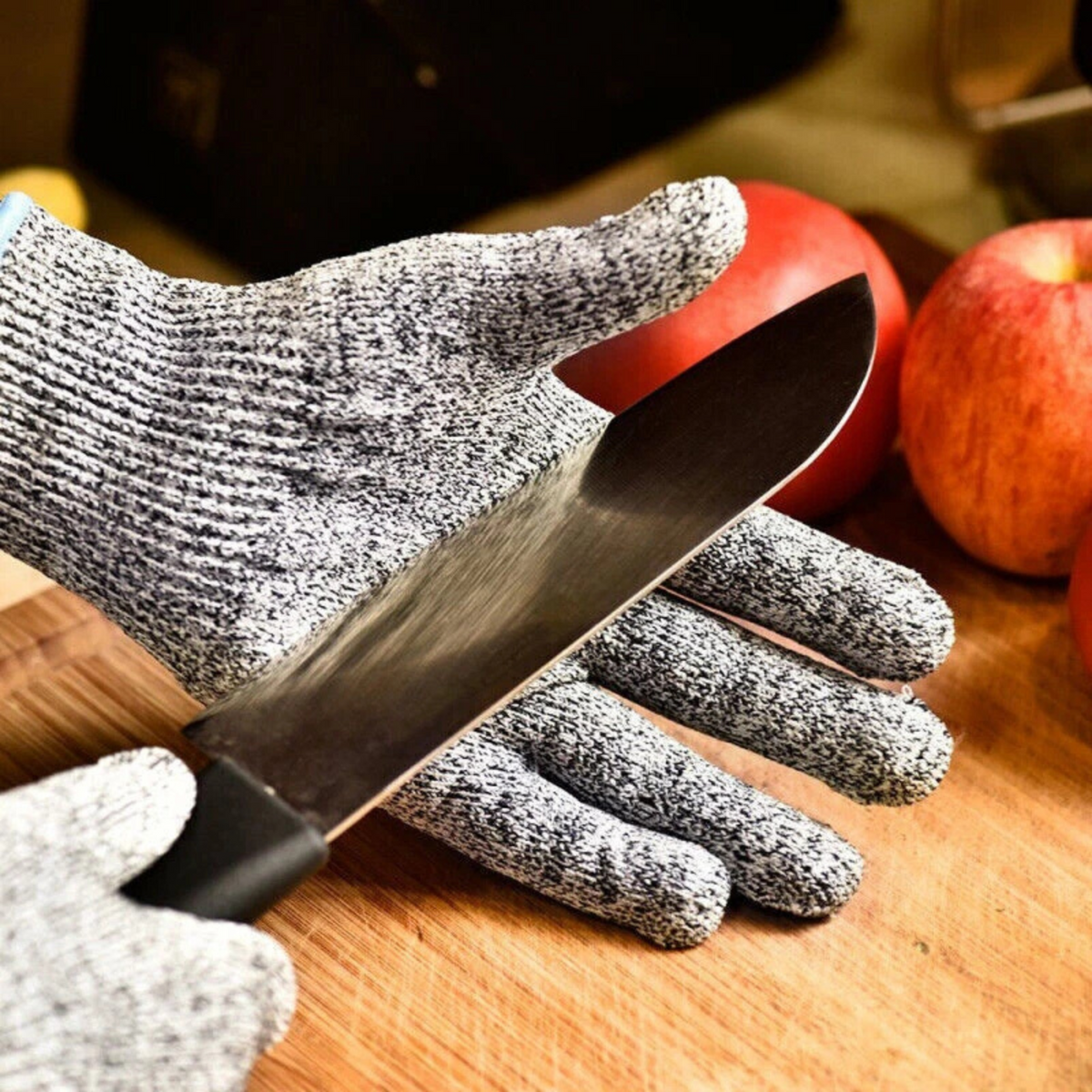 Wire Metal Mesh Butcher Gloves Safety Stainless Steel Cut Proof Stab Resistant L