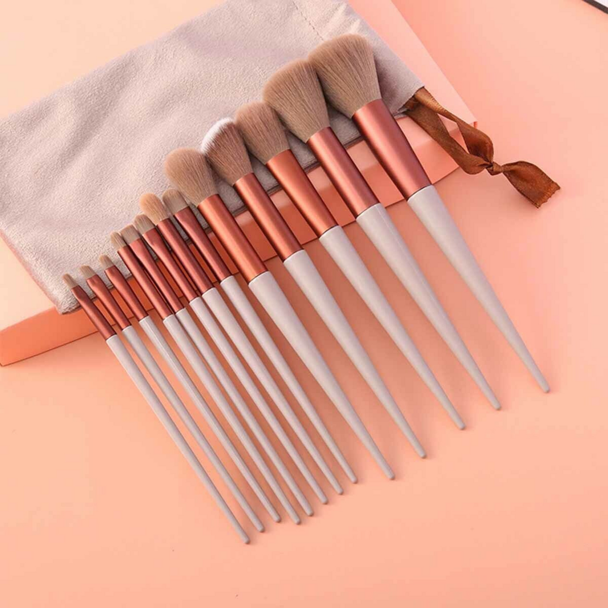 Pink Cosmetic Make-up Brushes 13pcs Professional Makeup Brush Set Foundation