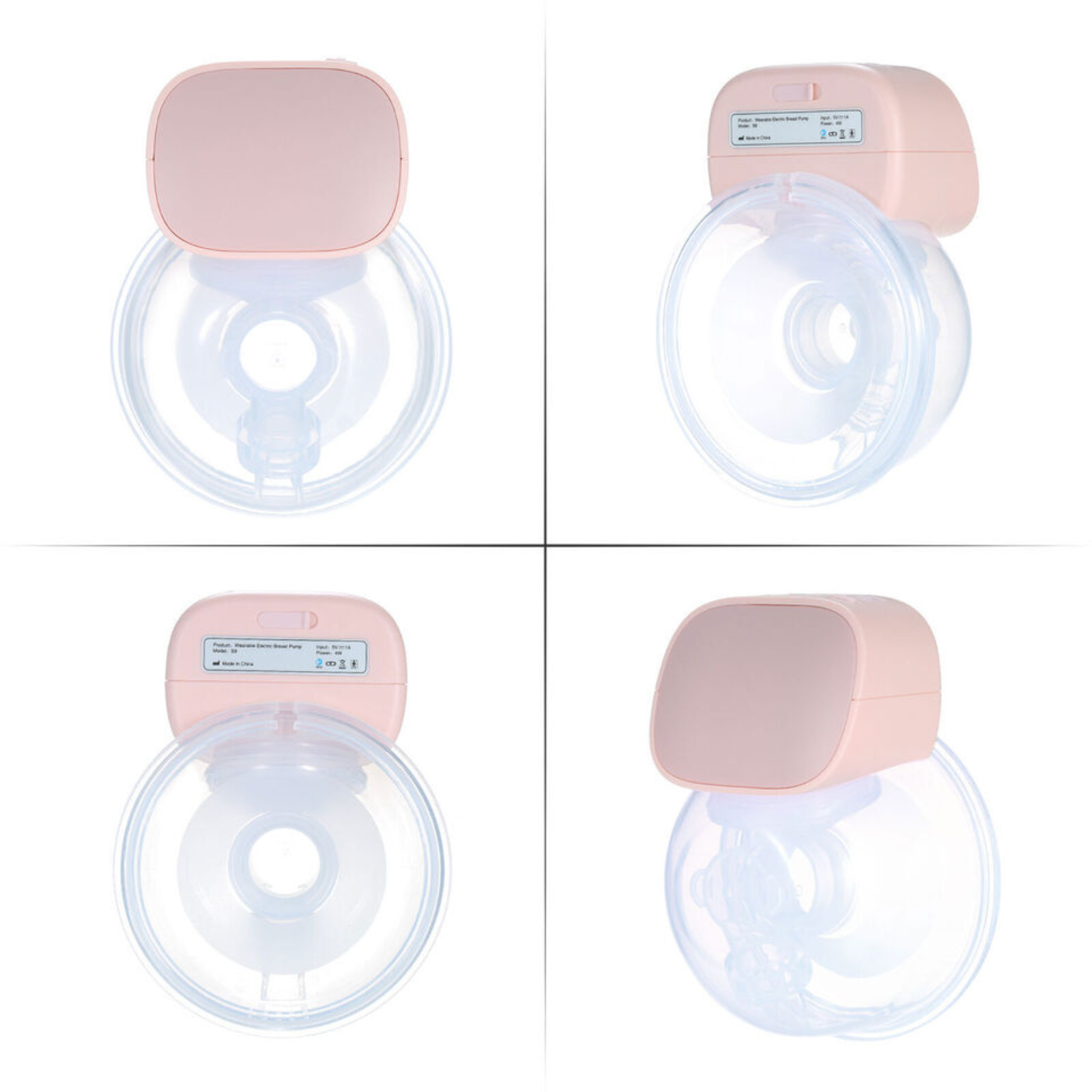 Pink Automatic Milker Hands-Free Silent Wearable Portable Electric Breast Pump