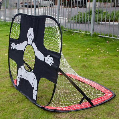 Portable Kids Soccer Goal Pop Up Net Outdoor Fun Training Game Practice