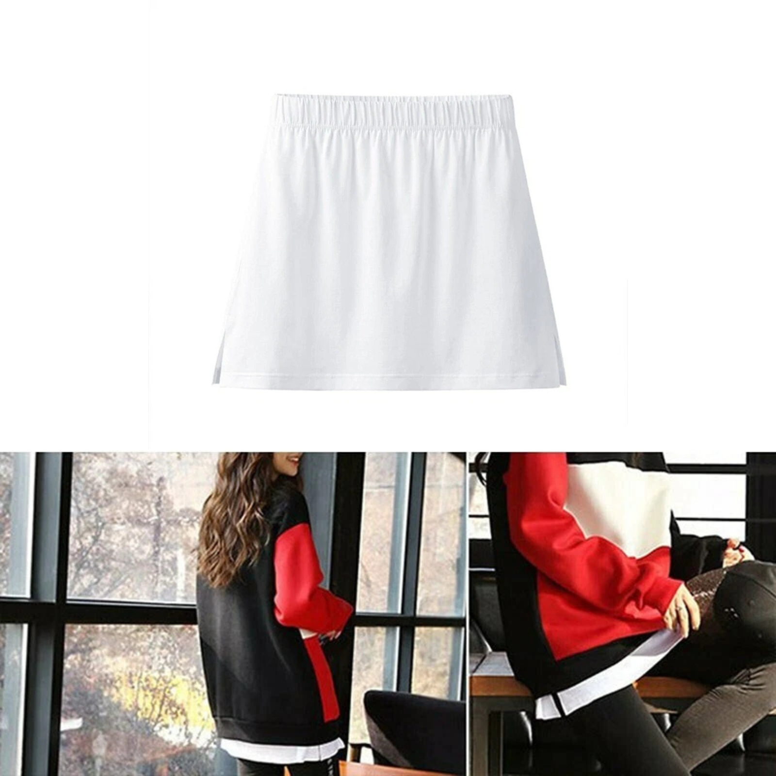 White Shirt Extenders Mini Skirt Adjustable Fashion Hack Accessory