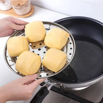 Stainless Steel Steamer Basket Set 3pcs Folding Cooking Tool