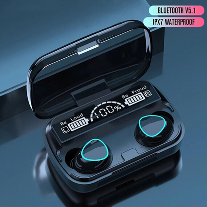 Waterproof LED Display Earphones 2023 TWS Bluetooth 5.1 Wireless Earbuds