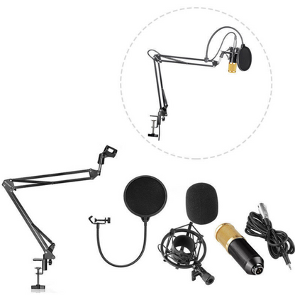 Arm Stand Sound Studio Condenser Microphone Suspension Boom Kit BM800