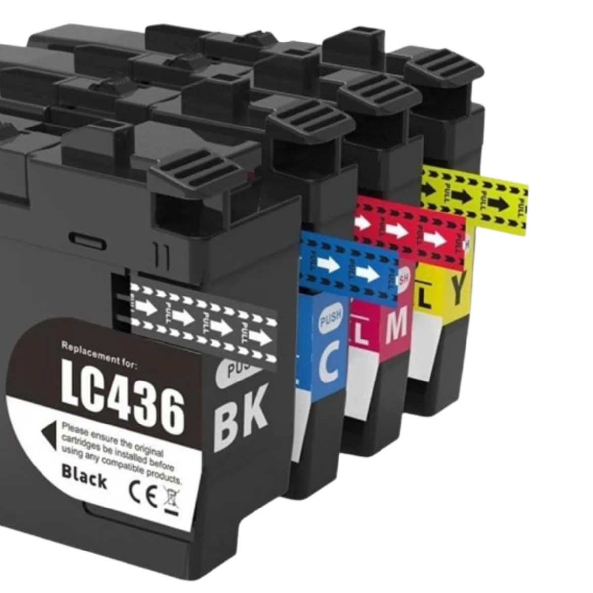 Brother LC-436 Ink Cartridges 4 Pack Compatible Printer Replacement