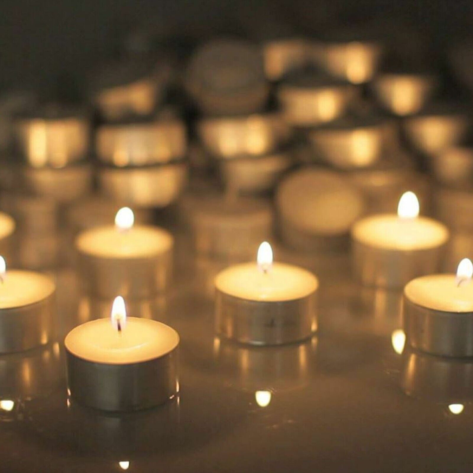 9 hours Tealight 100Pack Candles Tea Light Candle Home Party Wedding