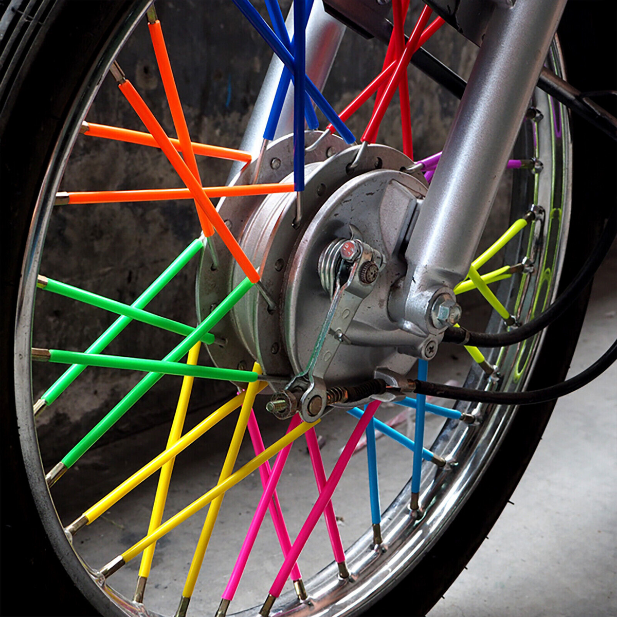 Mountain Sleeves Mtb Skins Covers Mixed Colour Spoke Wrap Kit Bicycle Wheel