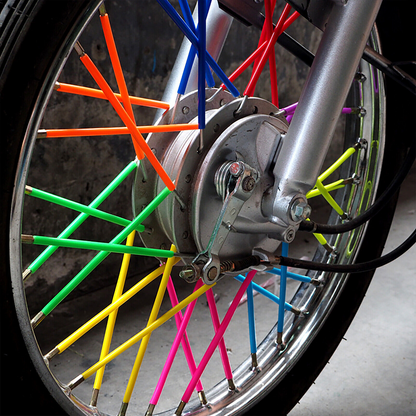 Mountain Sleeves Mtb Skins Covers Mixed Colour Spoke Wrap Kit Bicycle Wheel