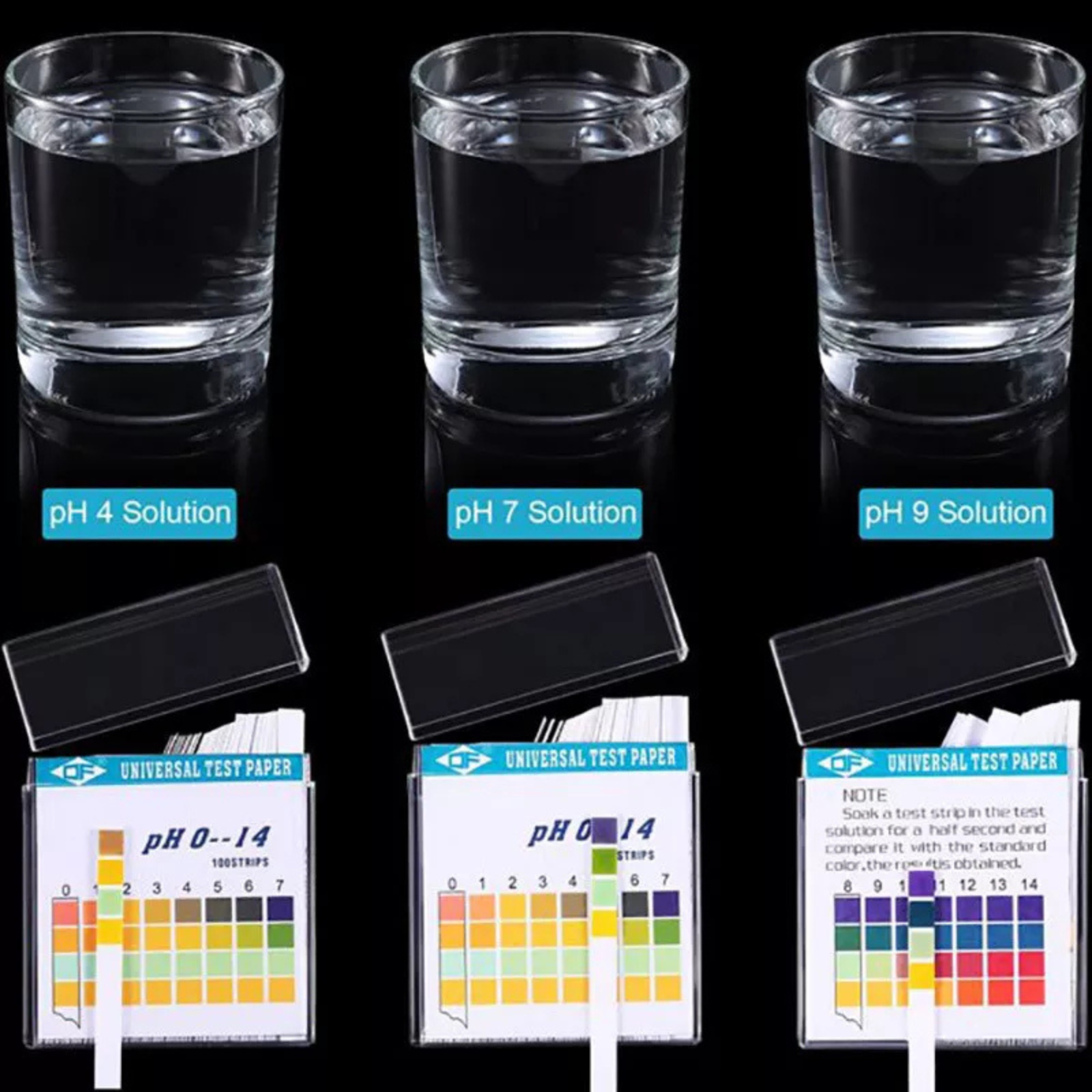 Saliva Litmus Paper Kit Sticks Alkaline Acid Urine 100PCS Test Strips pH 0-14