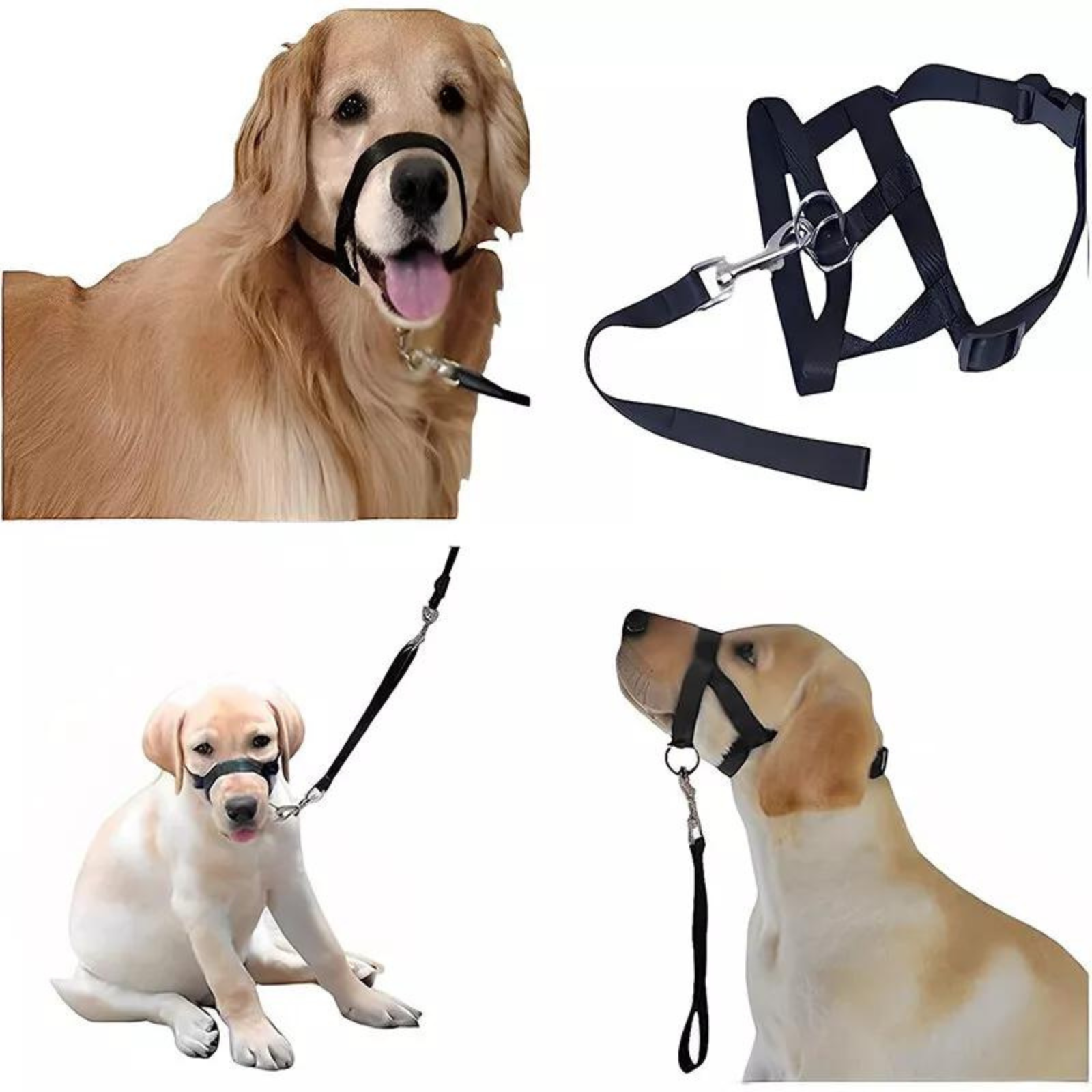 Large Strap Leader Training Tool Harness Dog Training Head Collar Halter