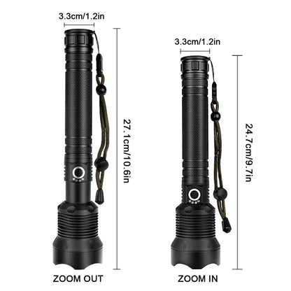 Rechargeable XHP90 LED Flashlight Most Powerful 2500000LM Tactical Lamp Torch