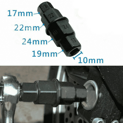 Durable Back Saver Putt Picker Motorcycle Front and Rear Wheel Axle Hex Tool