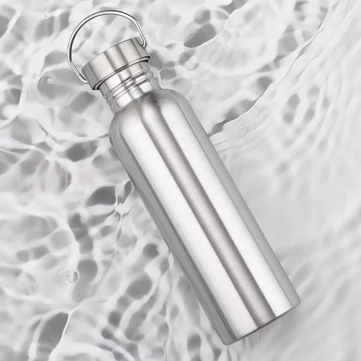 Motivational Sports Drink Cup Flask 1000ml Stainless Steel Water Bottle