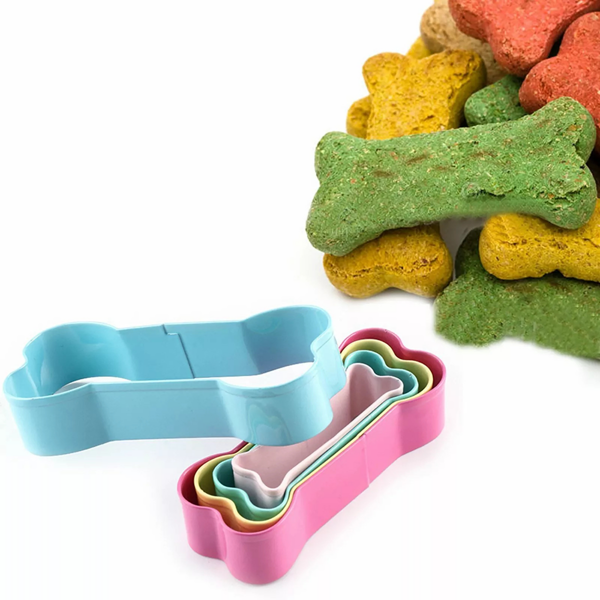 Cake Cutter Party Baking Tool Dog Bone Shape Cookie Mold Stainless Steel 5X