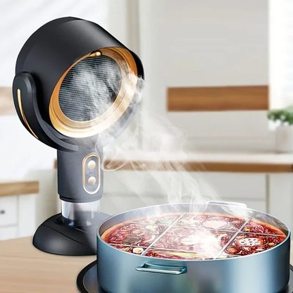 PuffHide Smoke Away Purifier Gold Rechargeable Fan Cleaner Home Air Use