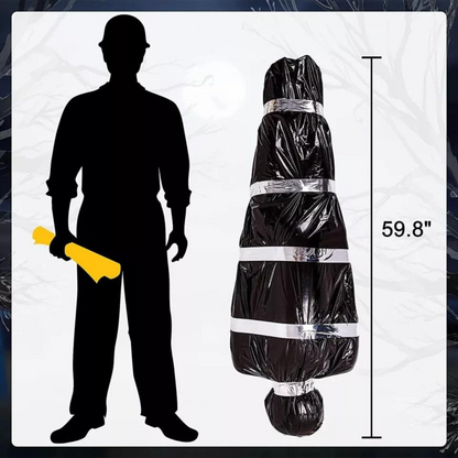 Decor Haunted House Props Creepy Black with Pump Halloween Scary Fake Dead Body