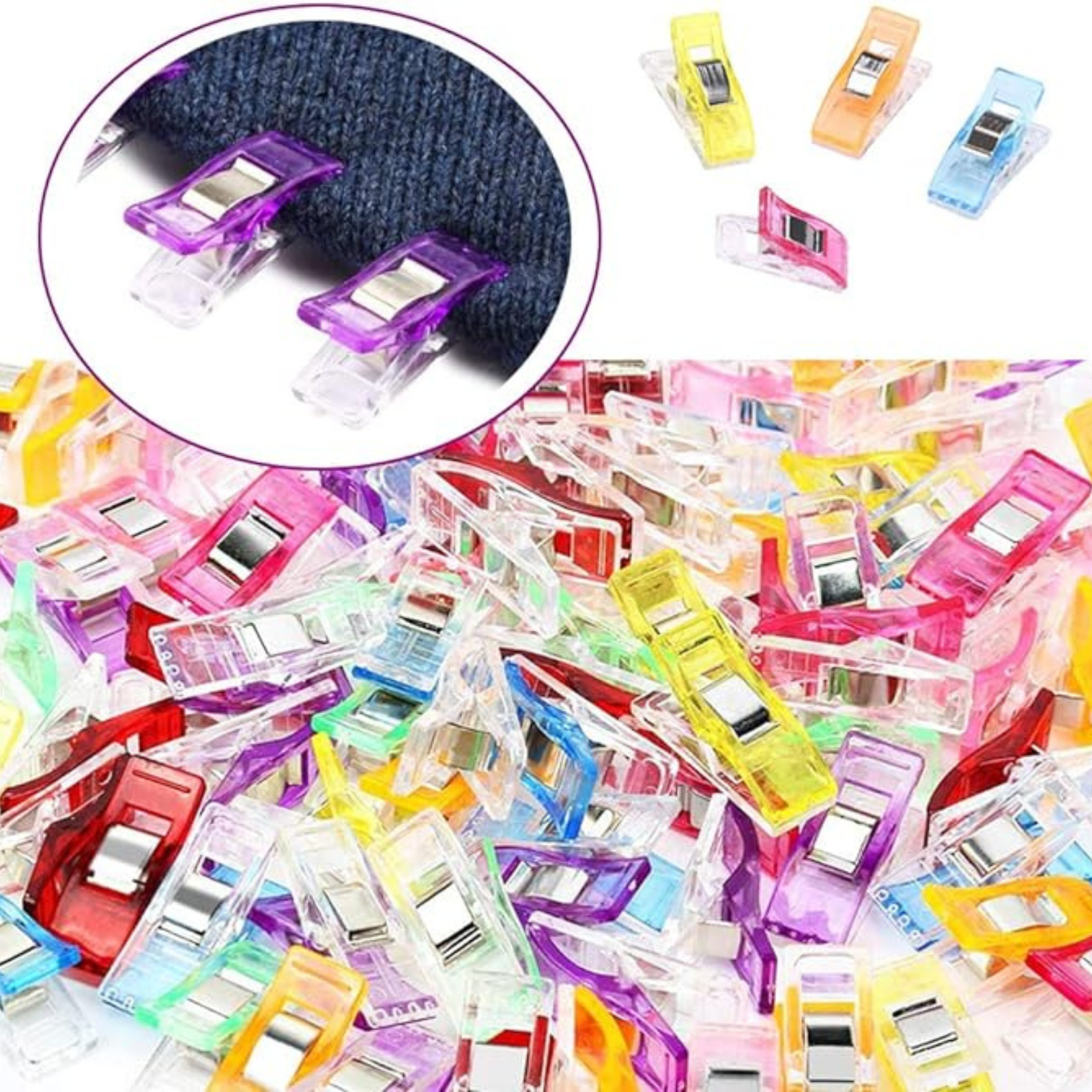 Plastic Sewing DIY 100pcs  Sewing Clips Crafts Fabric Quilting Crochet