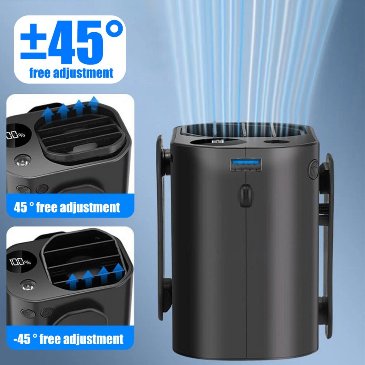 Fan Personal Hot Waist Clip Outdoor for 10000mAh Device Cooling Days