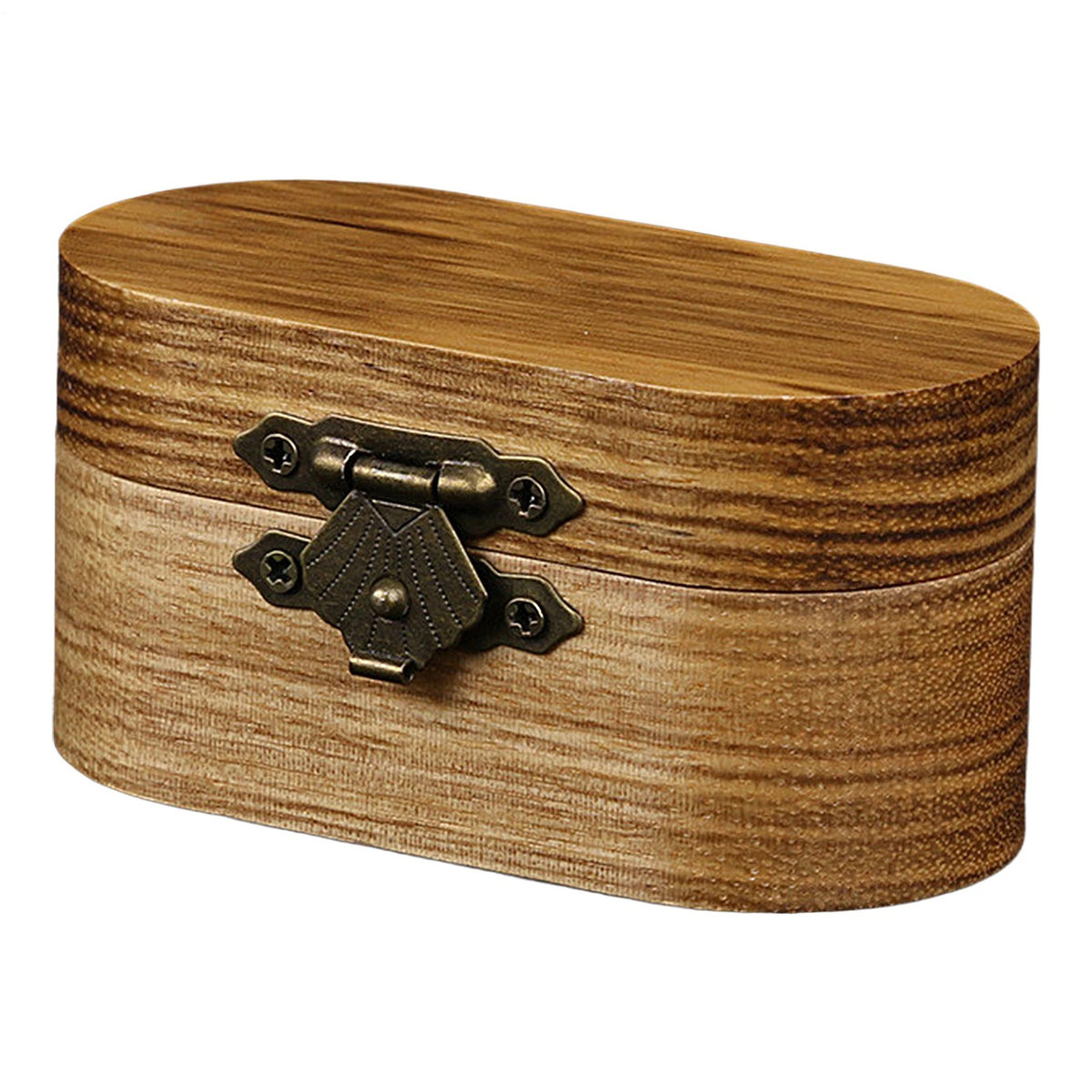 Retro Wooden Guitar Pick Box Vintage Acoustic Plectrum Holder