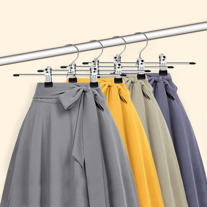 Clothing Coat Hanger  Metal Clip Hangers Trouser Skirt Coat Bulk Clothes