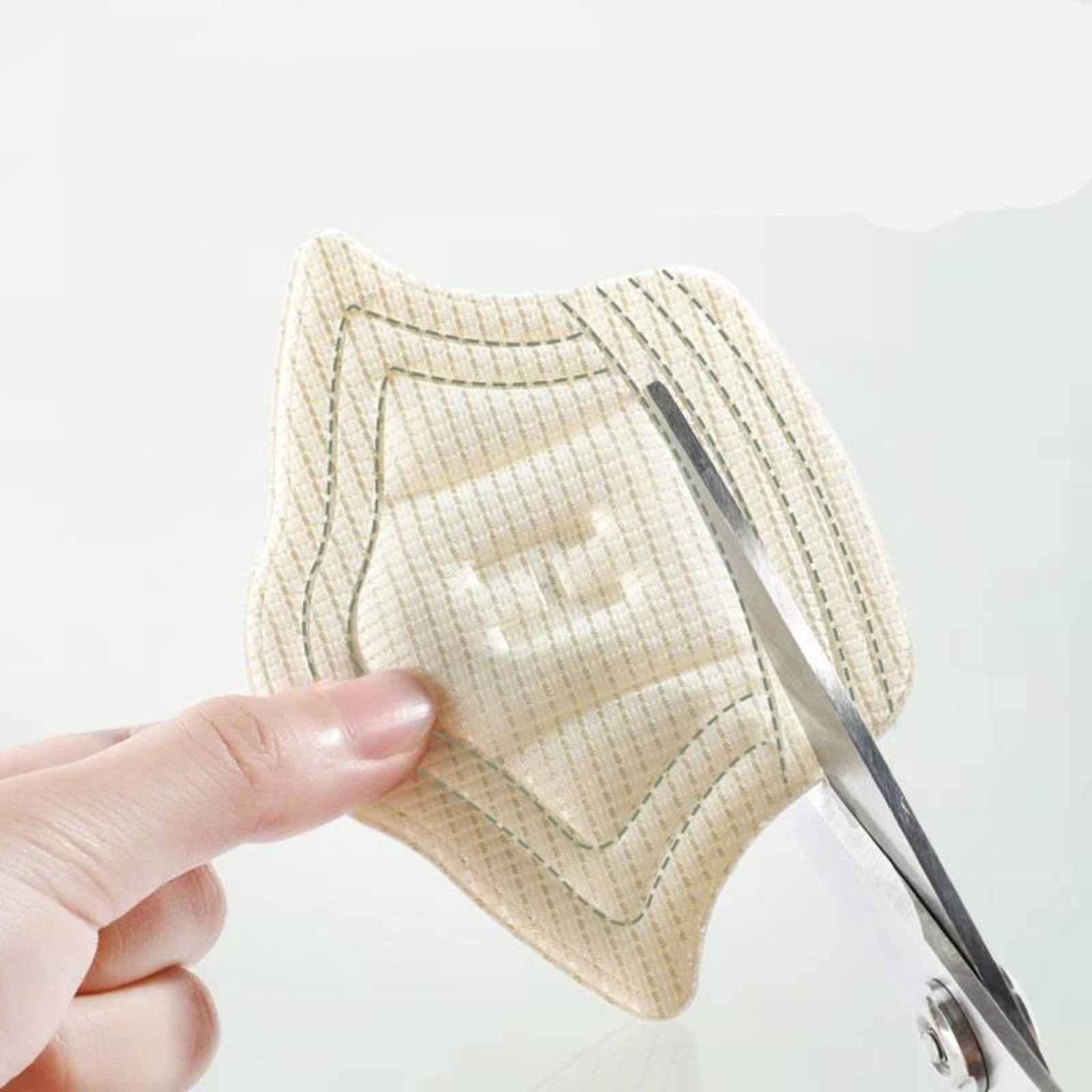 Heel Insole Protectors for Shoes Beige Foam Cushions 5mm Thick