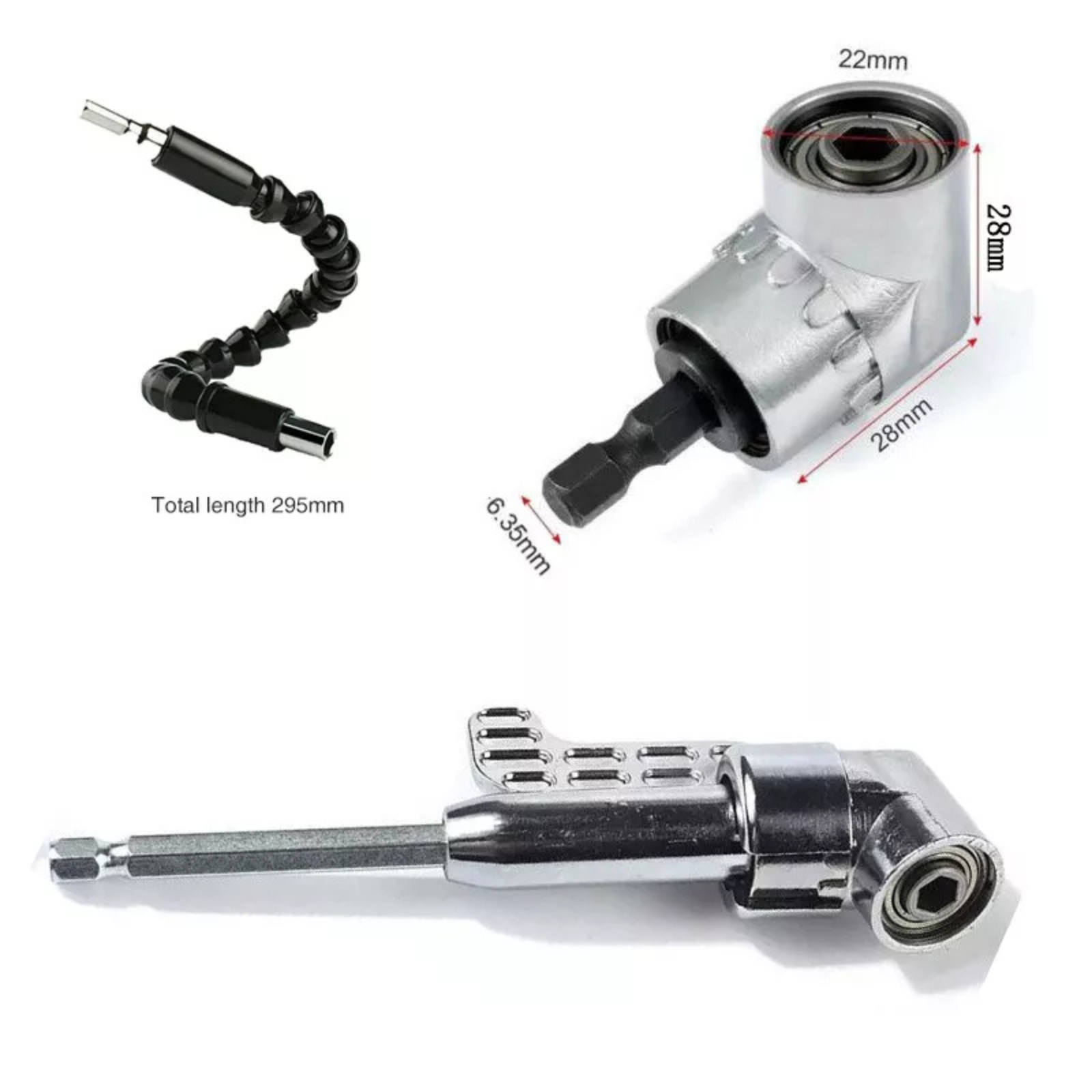 Socket Holder Drill Tool Adjustable Screwdriver 105 Degree Electric tool set 3x
