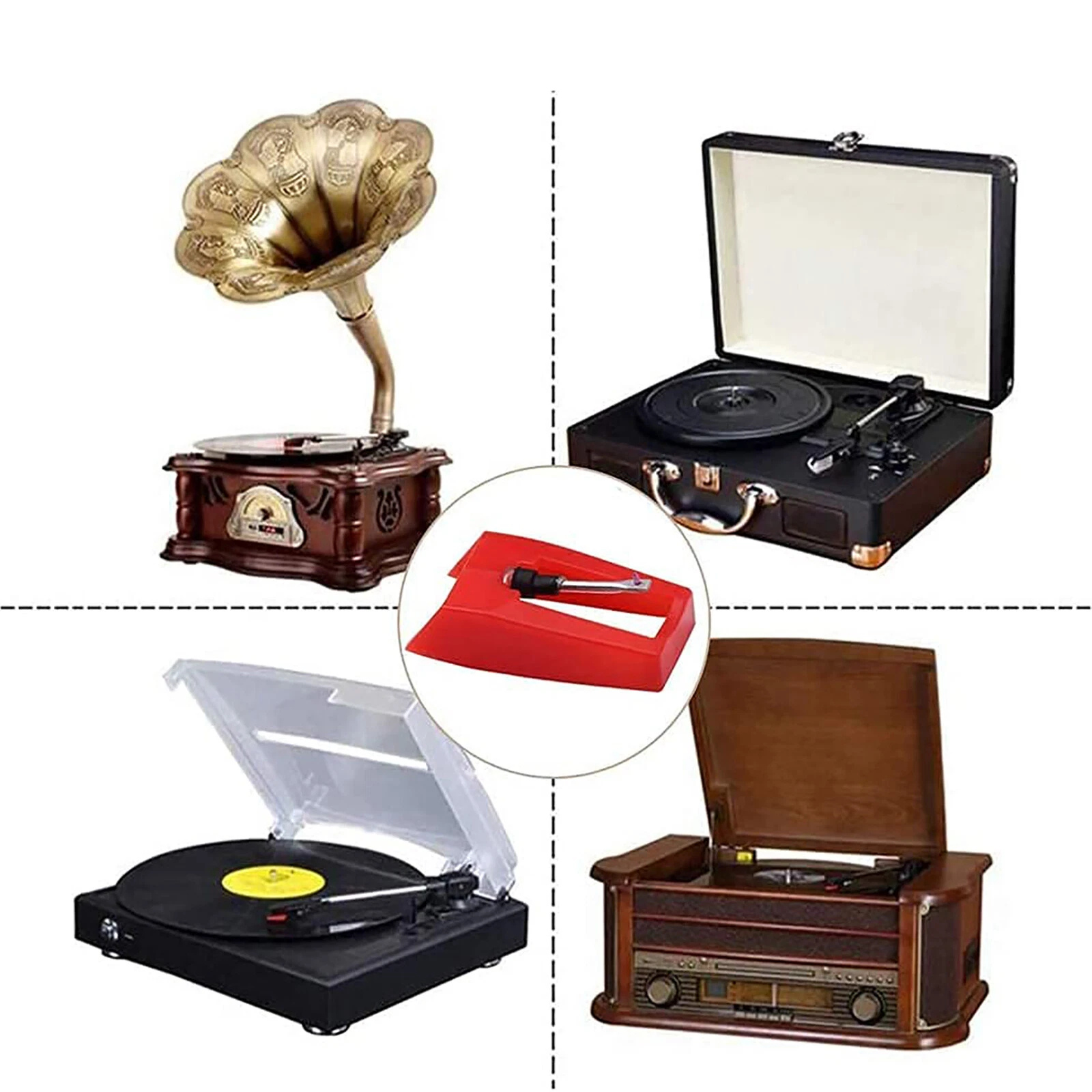 Replacement 3x Record Player Stylus Turntable Needle Cartridge Audio Gear