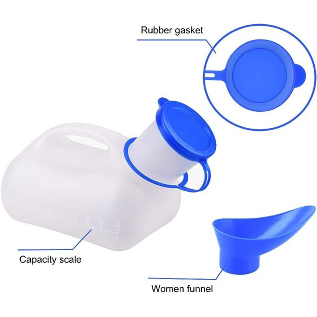 Outdoor Travel Urinal Car Toilet Urine Portable Pee Bottle Camping Male Female