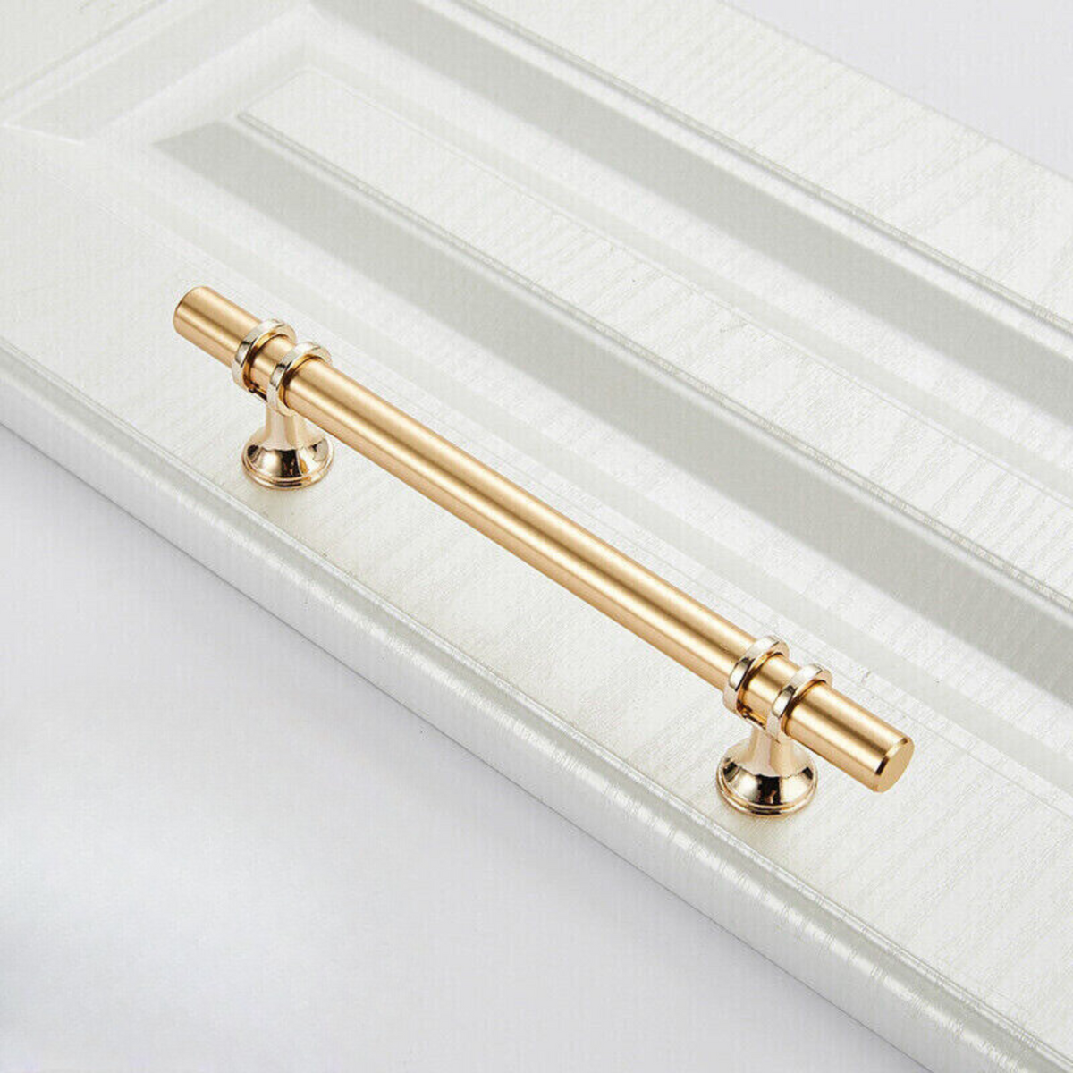 Gold Stainless Steel Kitchen Cabinet Door Handles Drawer Pulls Knobs 128mm