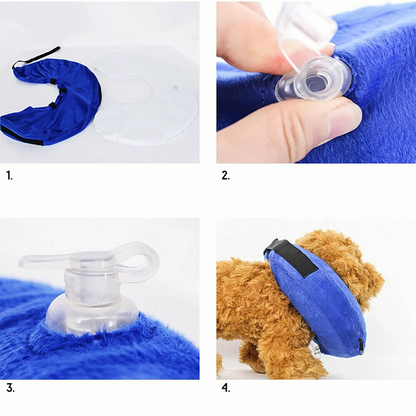 27x27CM Cat Dog Inflatable Wound Medical Soft Healing Collar Cone M