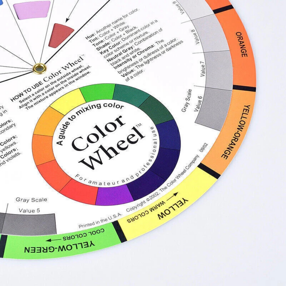 Pocket Mixing Colour Wheel for Artists Painters Colour Theory