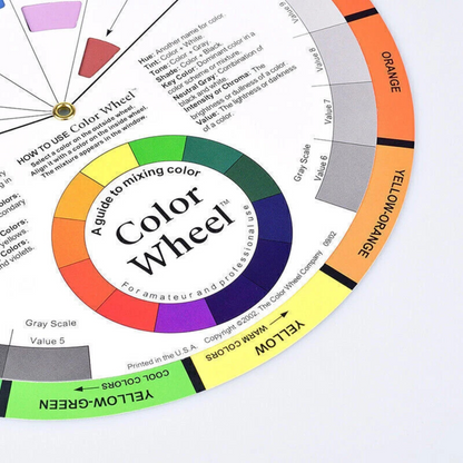 Pocket Mixing Colour Wheel for Artists Painters Colour Theory