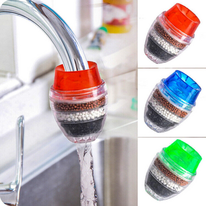 Cartridge Faucet Filter Home Kitchen 5X Tap Water Purifier Carbon Coconut