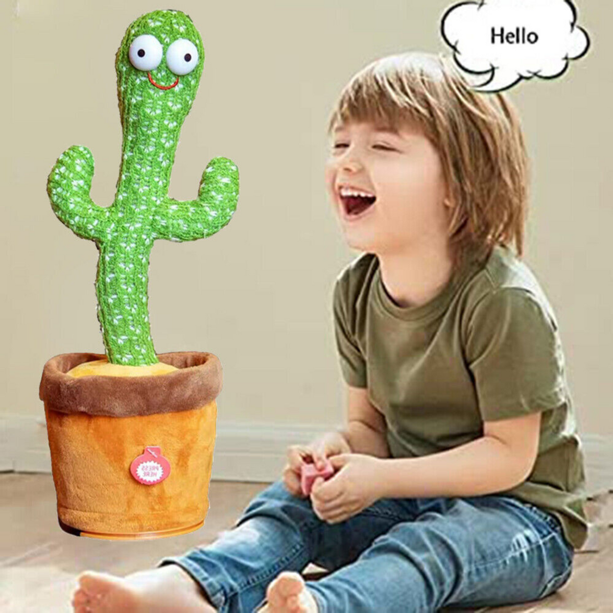 Recording Funny Toys Dancing Cactus Plush Toy Electronic Shake with Songs Gifts