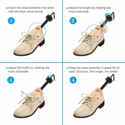 Stretcher Pine Expander Shoe Small 2-Way Wooden Shoe Unisex Bunion Plugs