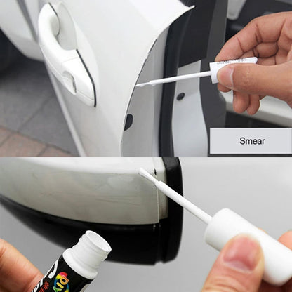 Auto Paint Repair Clear Scratch Remover Touch Up Brush 2pcs WhiteFix Pen For Car