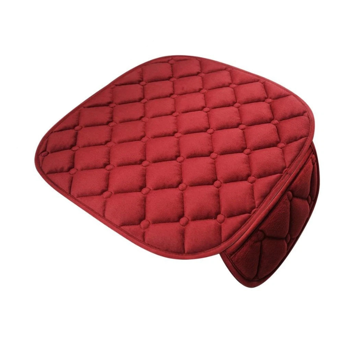 Red Car Seat Cover Anti-Slip Front Seat Keep Warm Cushion Protector