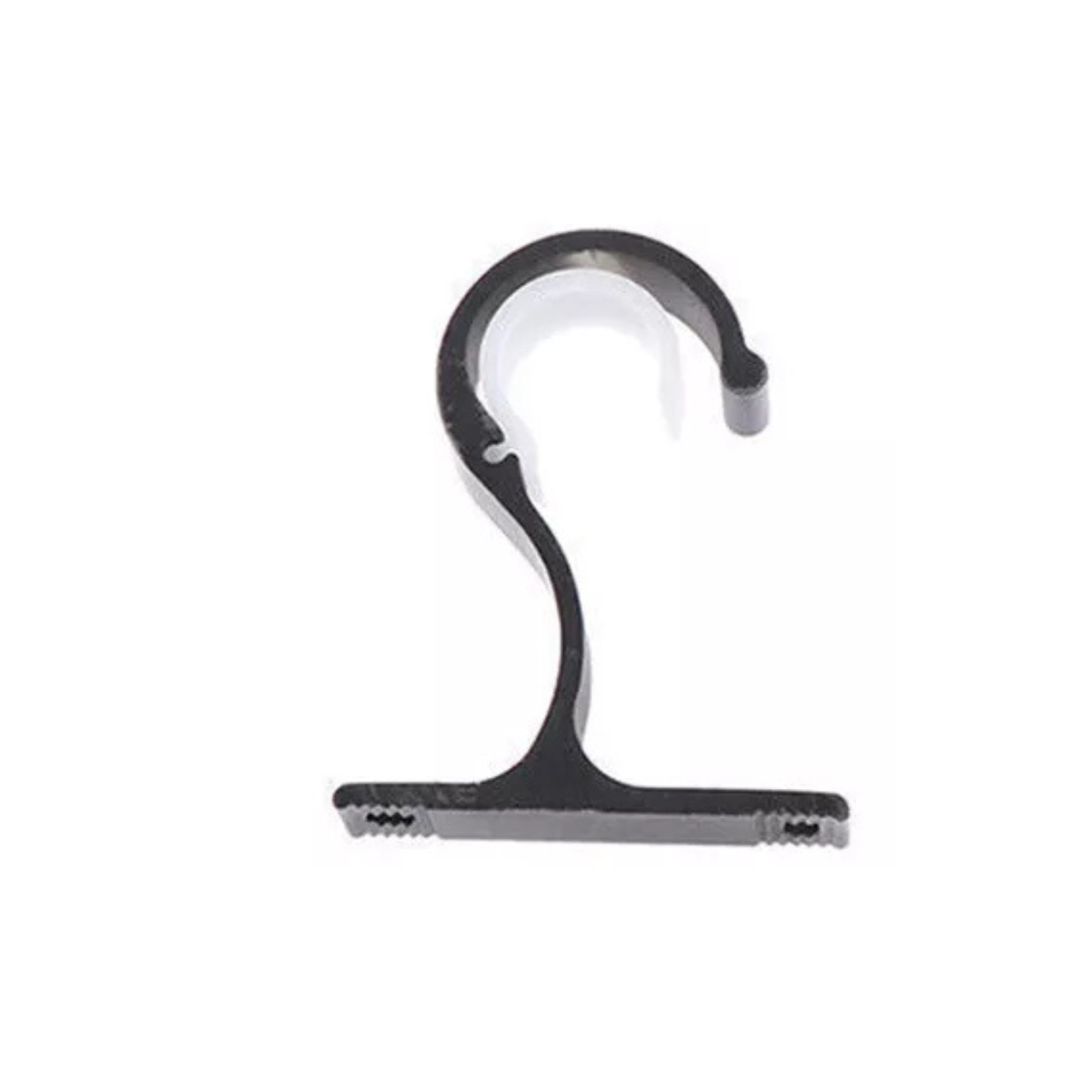Rod Drapery Bracket Room Window Frame 2X Black Bracket Hang Curtain Hook
