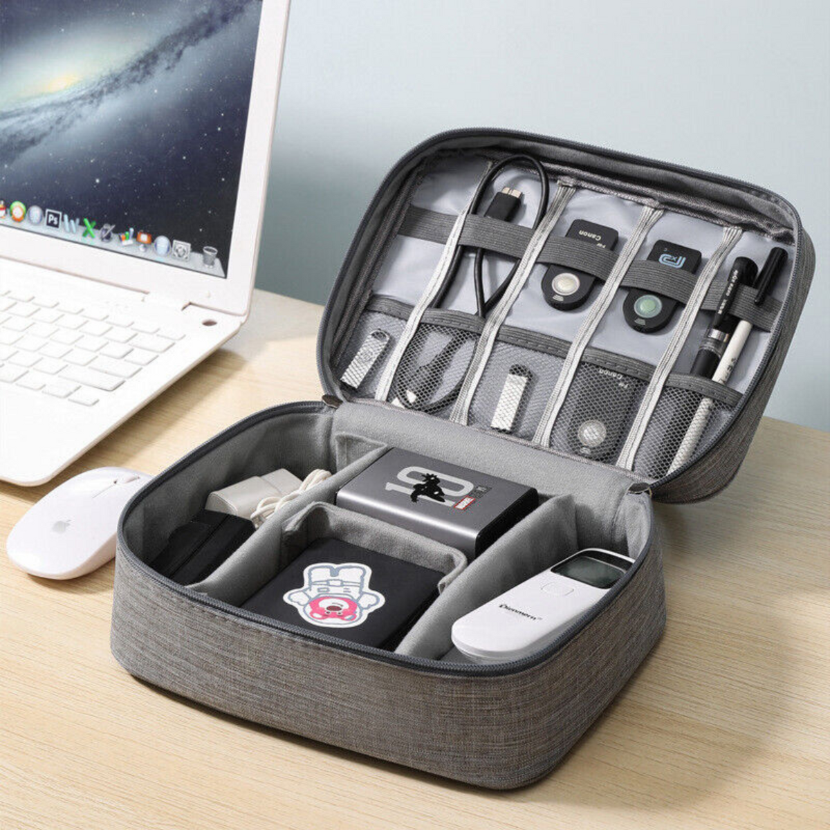USB Electronic Accessories Storage Cable Organizer Bag Charger Travel Case