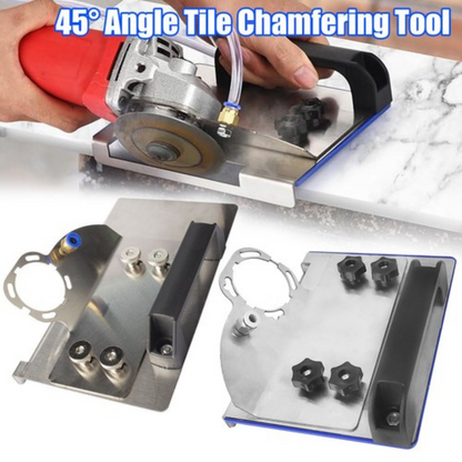 Angle Grinder Stand Base Plate Adjustable for Tile 45° Chamfer Cutting