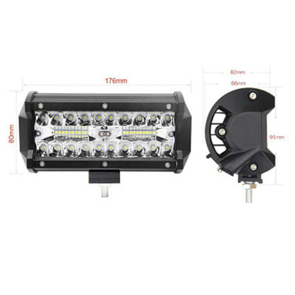 SUV 12V 24V Flood Lights Driving Lamp 2pcs 7inch Led Work Light Bar Offroad Car