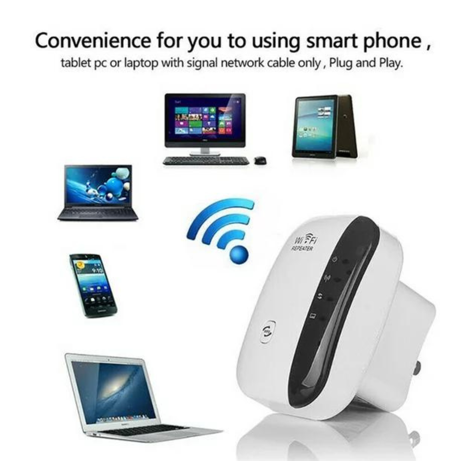 Wireless-N Router 802.11 300Mbps Wifi Extender Repeater Range Booster