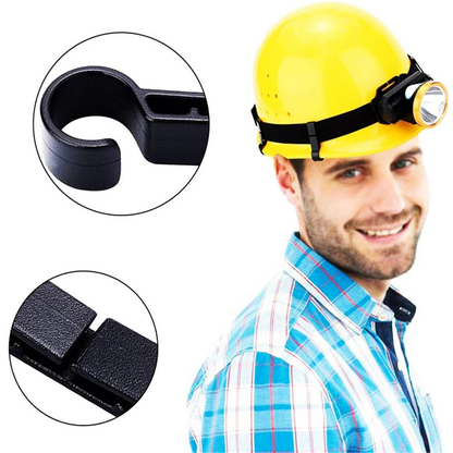 Safety Helmet Headlamp Clips Hard Hat Secure Mount Accessories 10X