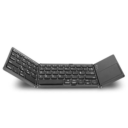 Folding Mini Keyboard Wireless Bluetooth Portable Black Laptop Tablet Device